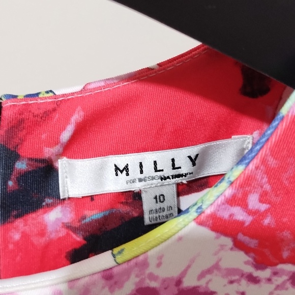 Milly For Design Nation Fit and Flare Scuba Dress Size 10 - Picture 8 of 9